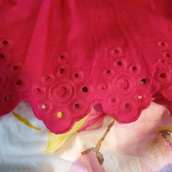 Jones New York Bright Pink Button-Front Midi Dress with Belt - Picture 5 of 7